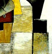 detail of portrait of the composer matiushin, Kazimir Malevich